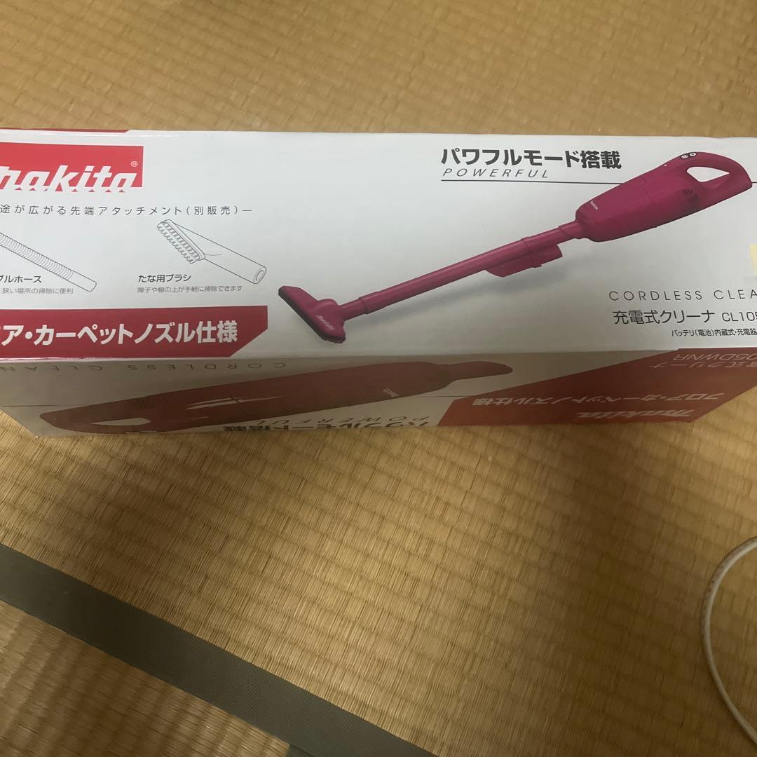マキタ充電式クリーナーCL105DWNR（レッド）