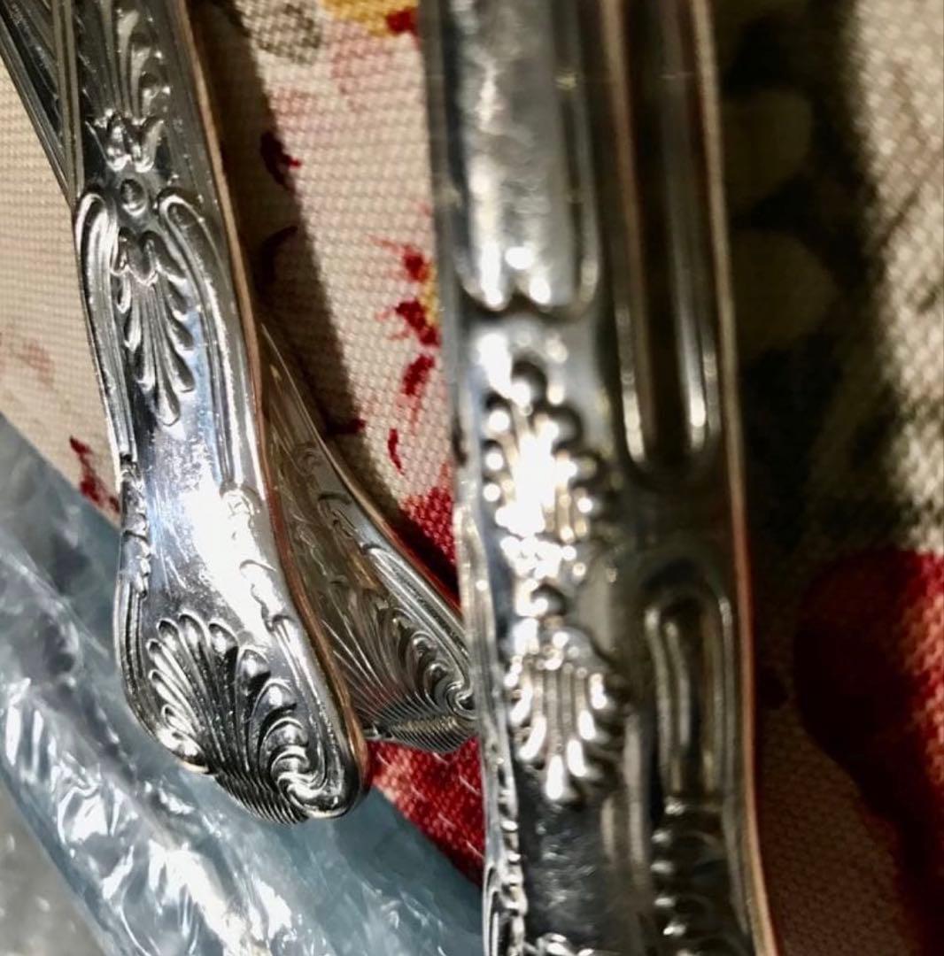 英國名門お一人様　シェフィールド　1950年代　ロンドン購入カトラリー3点セット