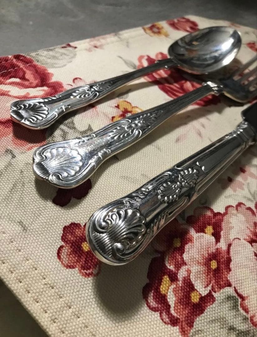 英國名門お一人様　シェフィールド　1950年代　ロンドン購入カトラリー3点セット