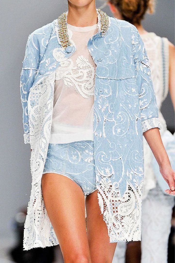 エルマンノシェルヴィーノコレクションデニムジャケット40エルマノシェルビーノ