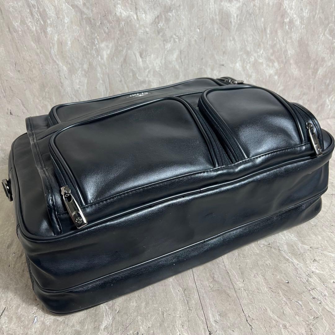 極美品 Samsonite 2ルーム ブリーフケース ビジネスバッグ 牛革