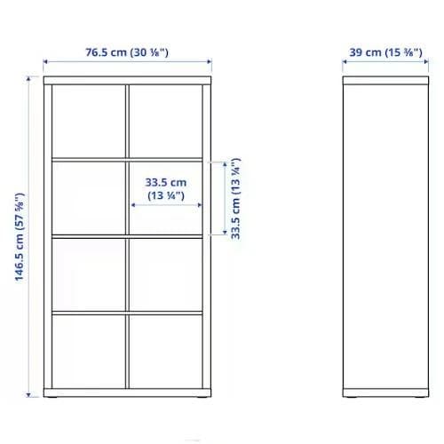 KALLAX カラックス シェルフユニット ホワイト 77x147 cm