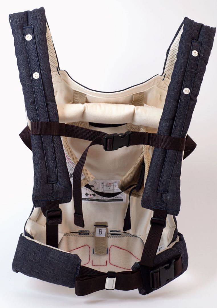 【セット】美品／sun&beach denim navy(OM-1) 抱っこ紐