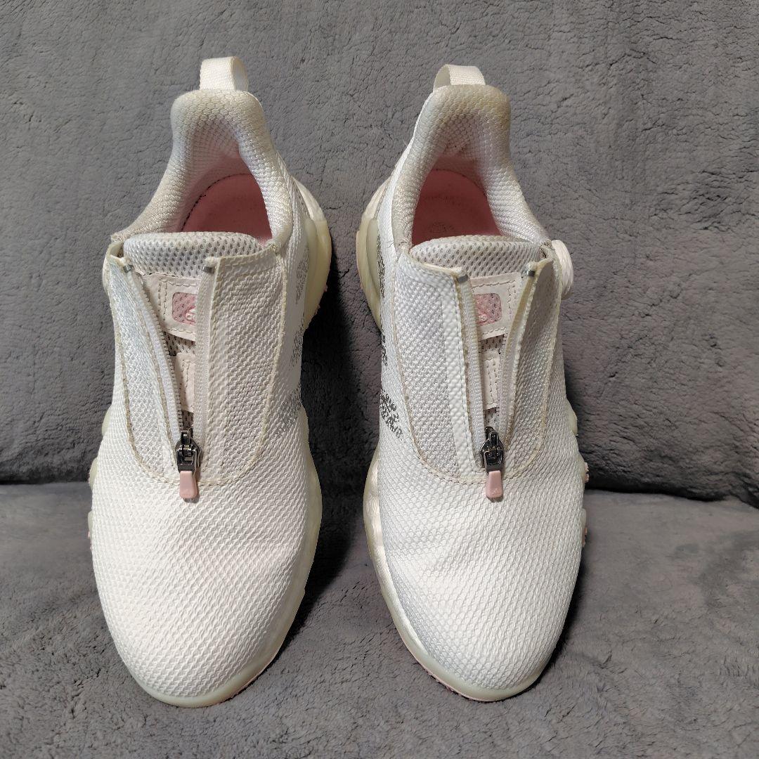 adidas ゴルフシューズ　ホワイト/ピンク 　24,0cm