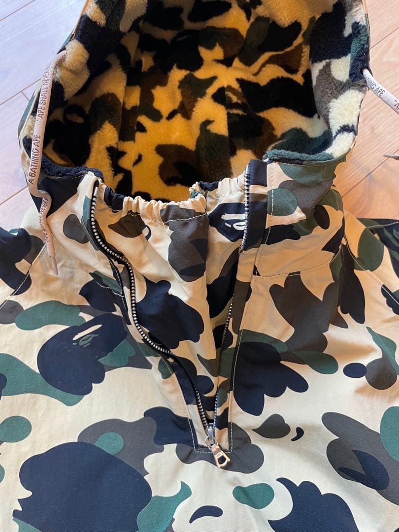 A BATHING APE カモフラ ハーフジップ ナイロンジャケット