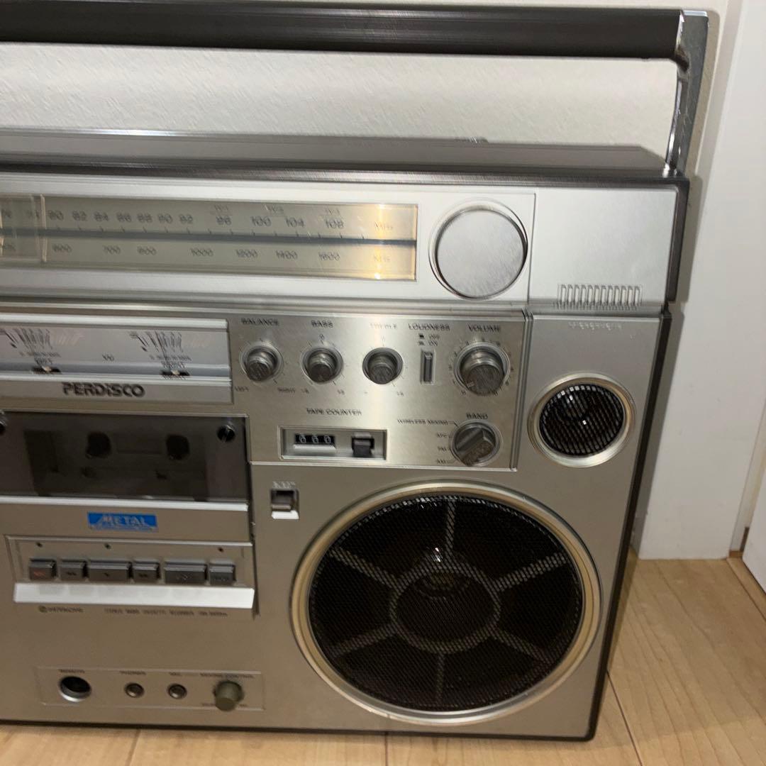 名機　日立 TRK-8600 RMラジオ・カセットレコーダー　ジャンク品