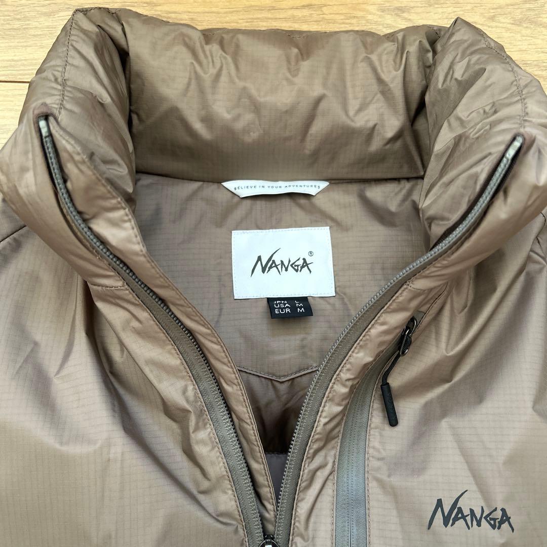 NANGA オーロラテックダウンジャケット　スタンドカラー　コヨーテ