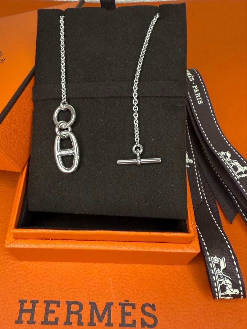 HERMES エルメス シェーヌダンクル アミュレット　ネックレス