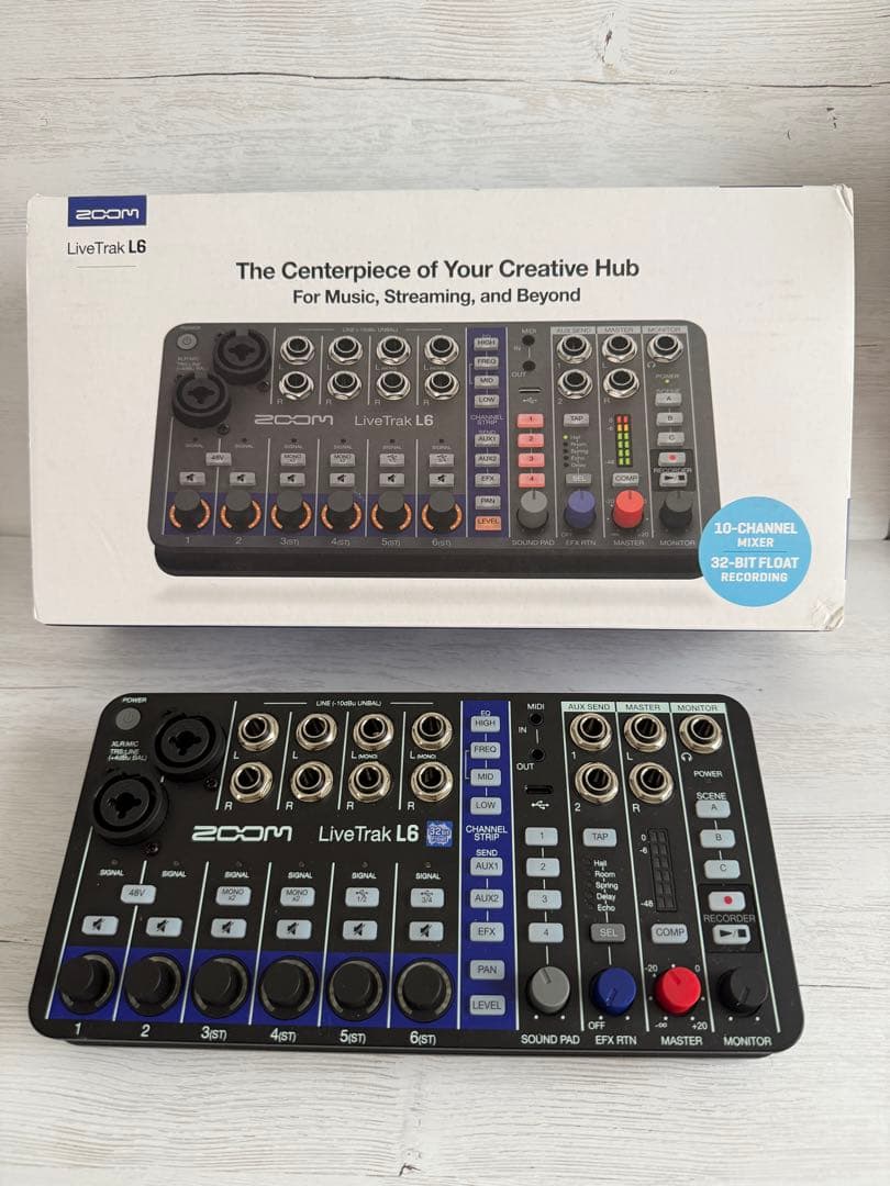 ZOOM LiveTrak L6 未使用 32bit対応ミキサー