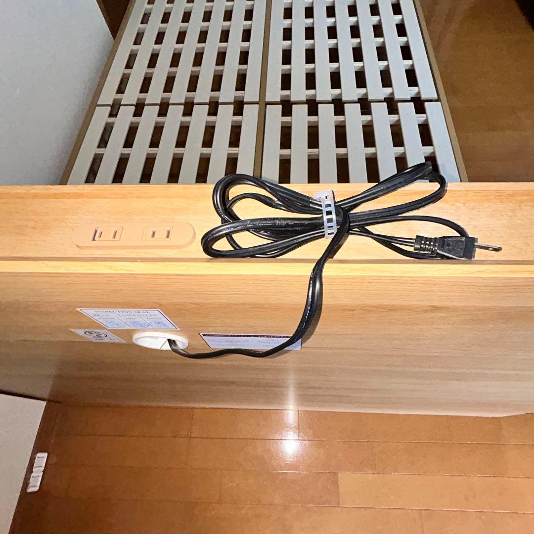 【syun】木製ダブルベッドフレーム スラット構造