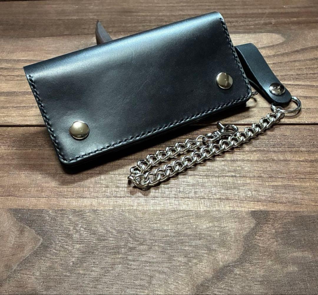 牛革ロングトラッカーウォレット