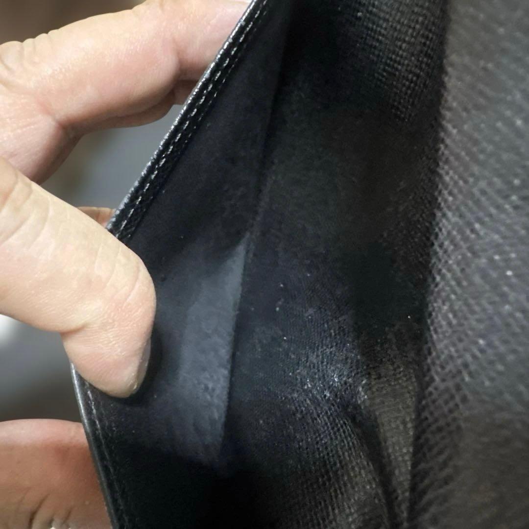 ⑤☆使用感少/美品♪コンチネンタル がま口 長財布 エピ ノワール レザー
