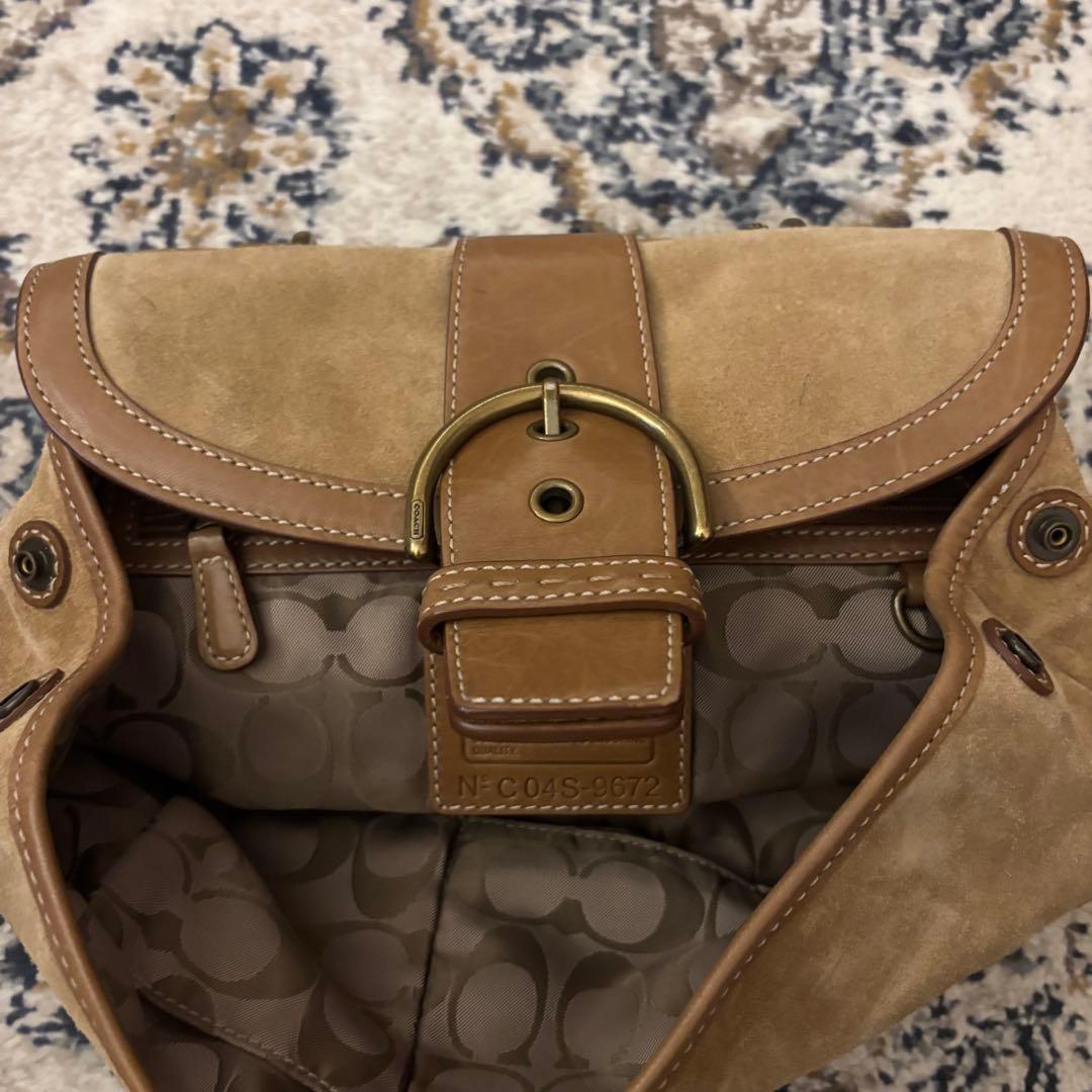 コーチショルダーバッグCoach Soho hand bag suede