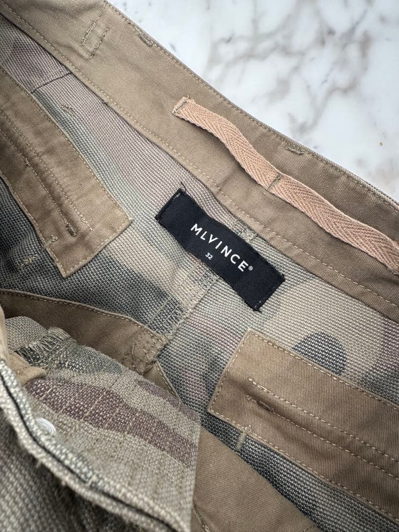 MLVINCE 迷彩 カーゴパンツ 32 YZERR着用