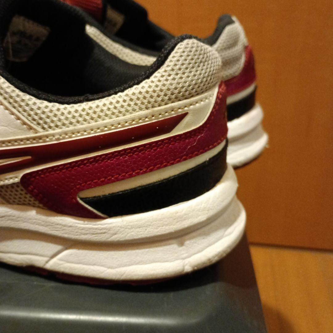 asics 安全靴 ホワイト/レッド ベルクロ