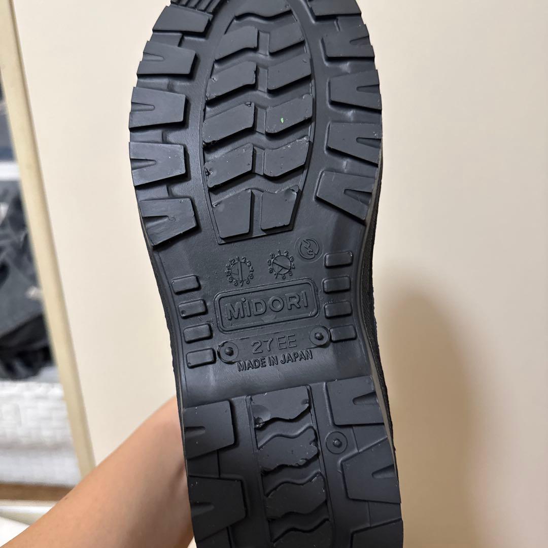 MIDORI ハイカットブーツ ブラック　編上靴
