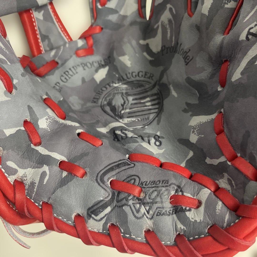 クリスマスセ－ル レア 限定品 久保田スラッガー 軟式グラブ 銀キラキララベル