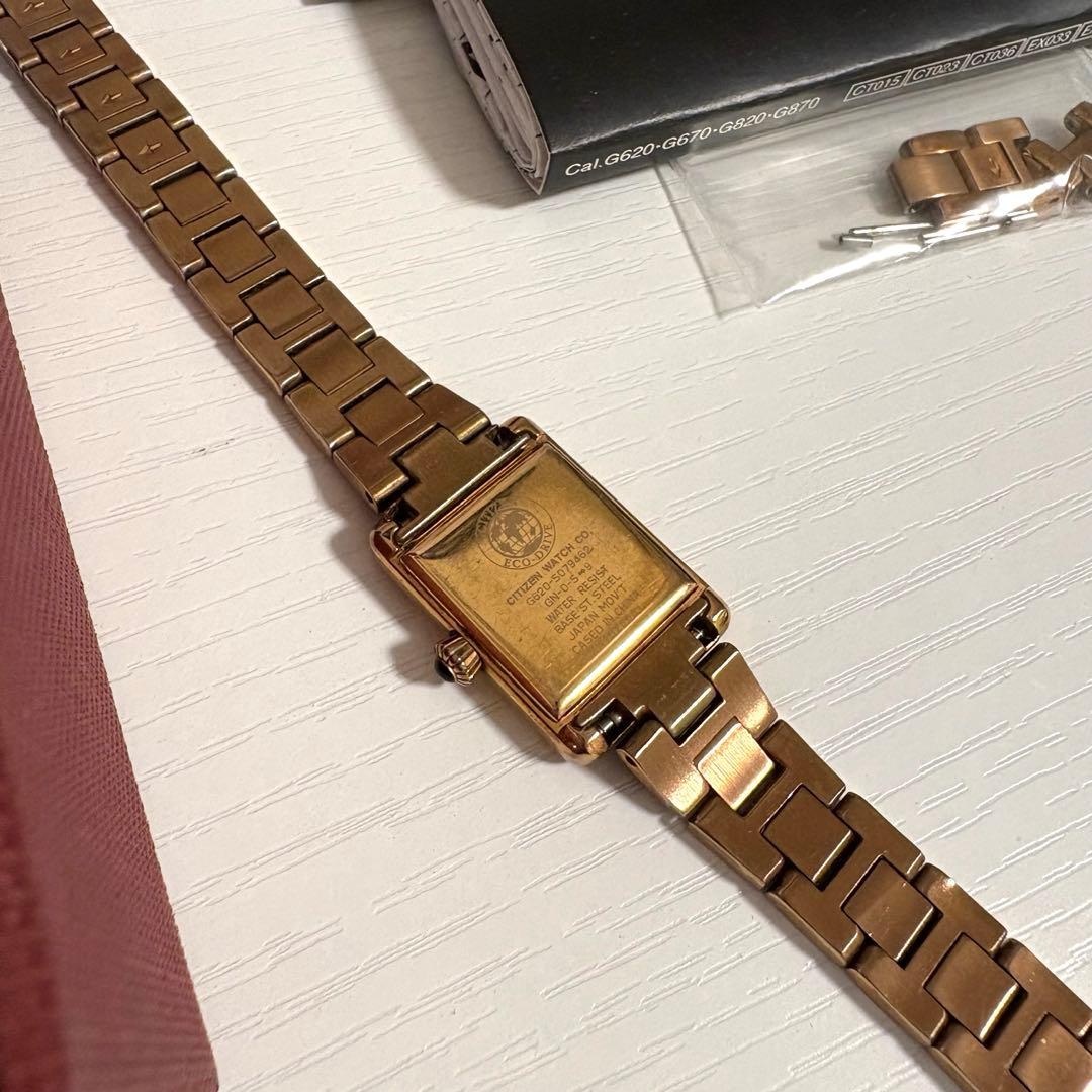 【コメント値引き済！！】kii シチズン エコドライブ ピンクゴールド ダイヤ