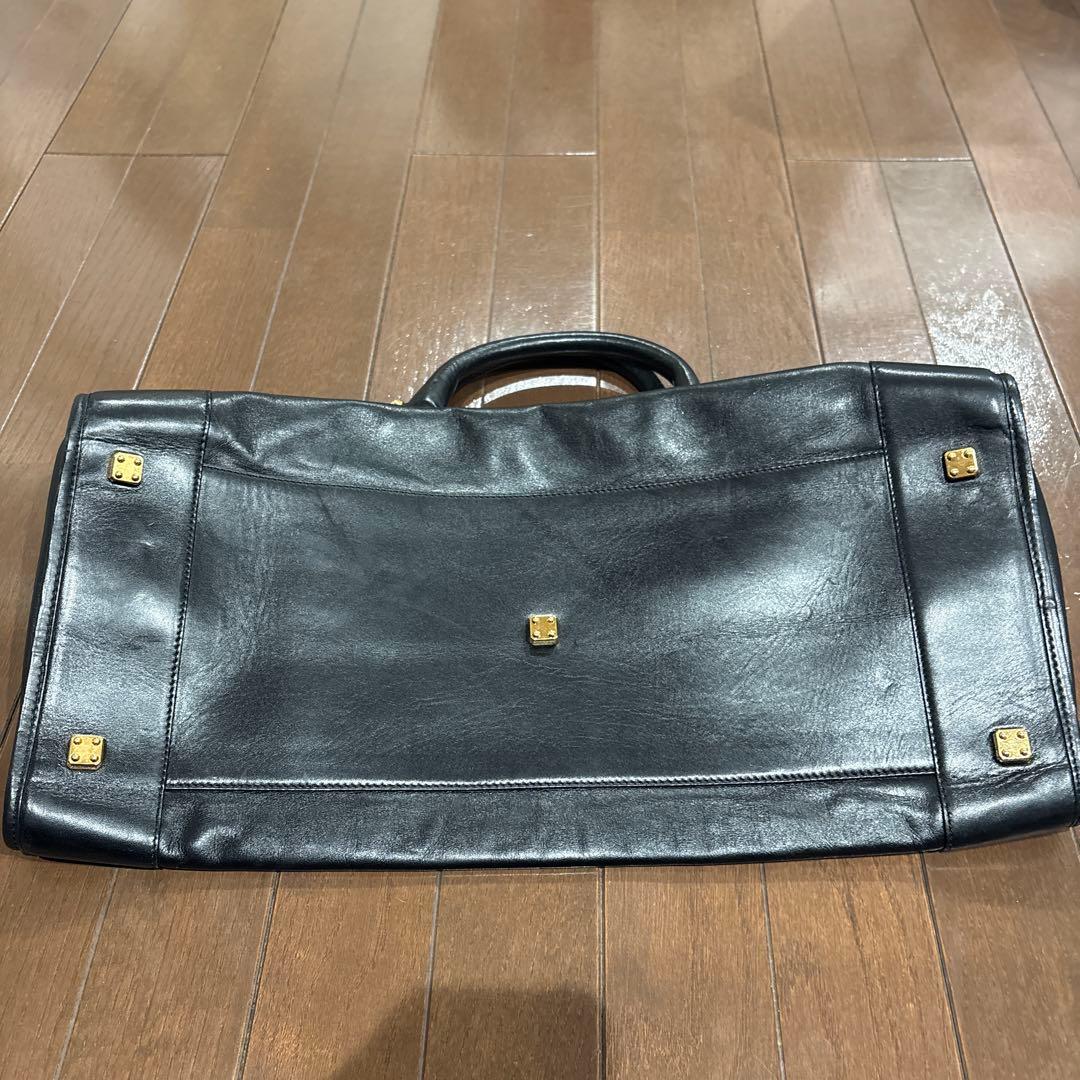 ロエベ アマソナ50レザーボストンバッグ ブラック