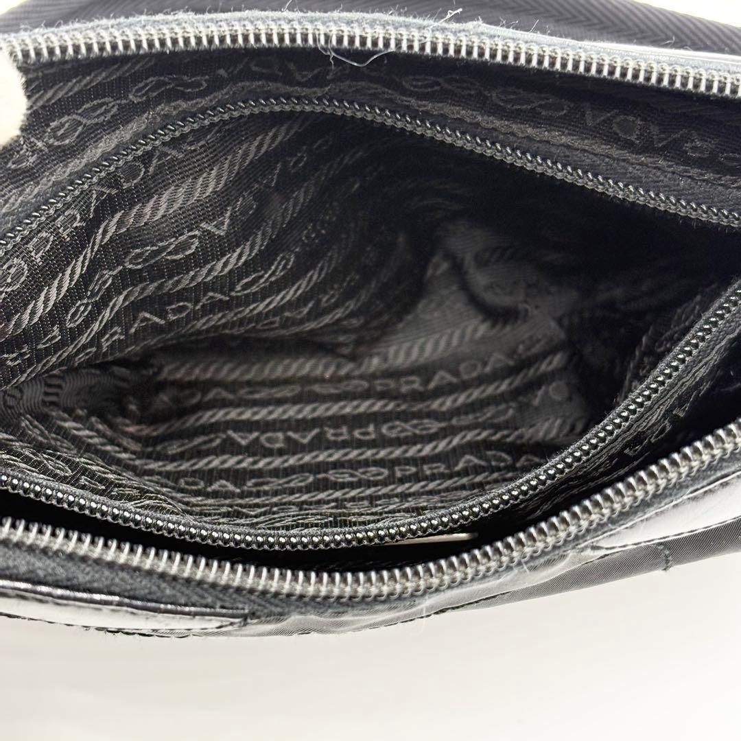 PRADA プラダ アーカイブ ワンショルダーバッグ レザー×ナイロン ロゴ