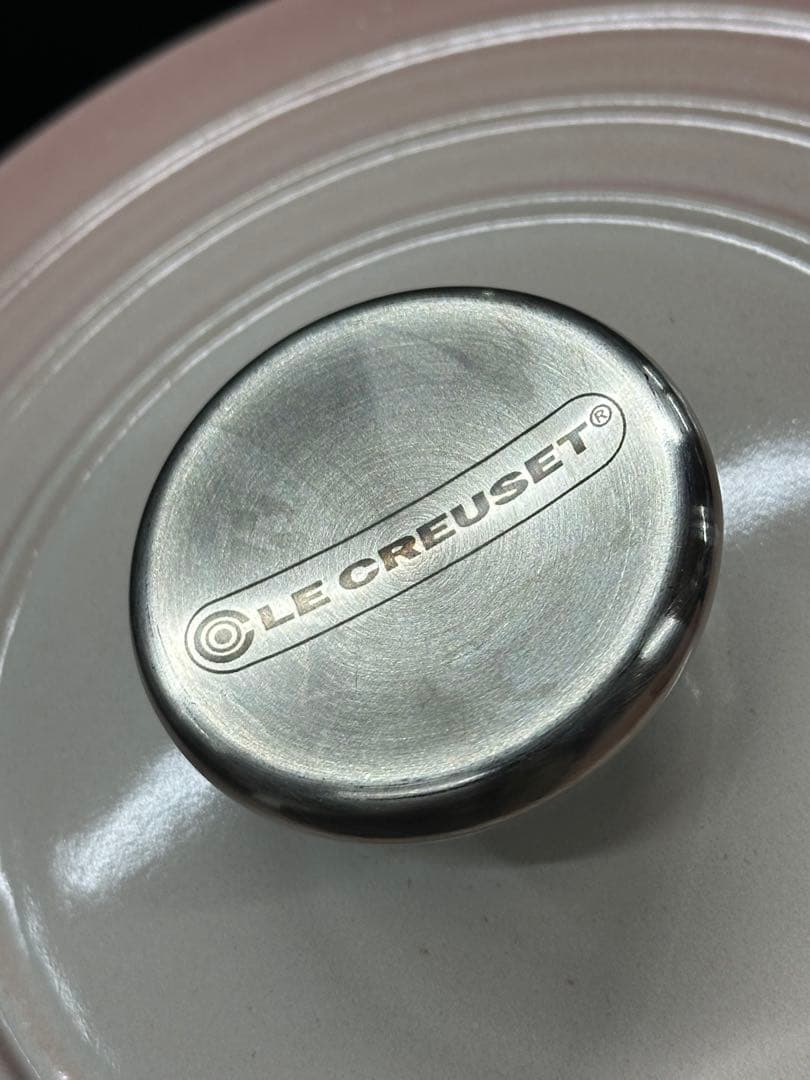 【USED美品】Le Creuset ココットロンド　ピンク　18cm