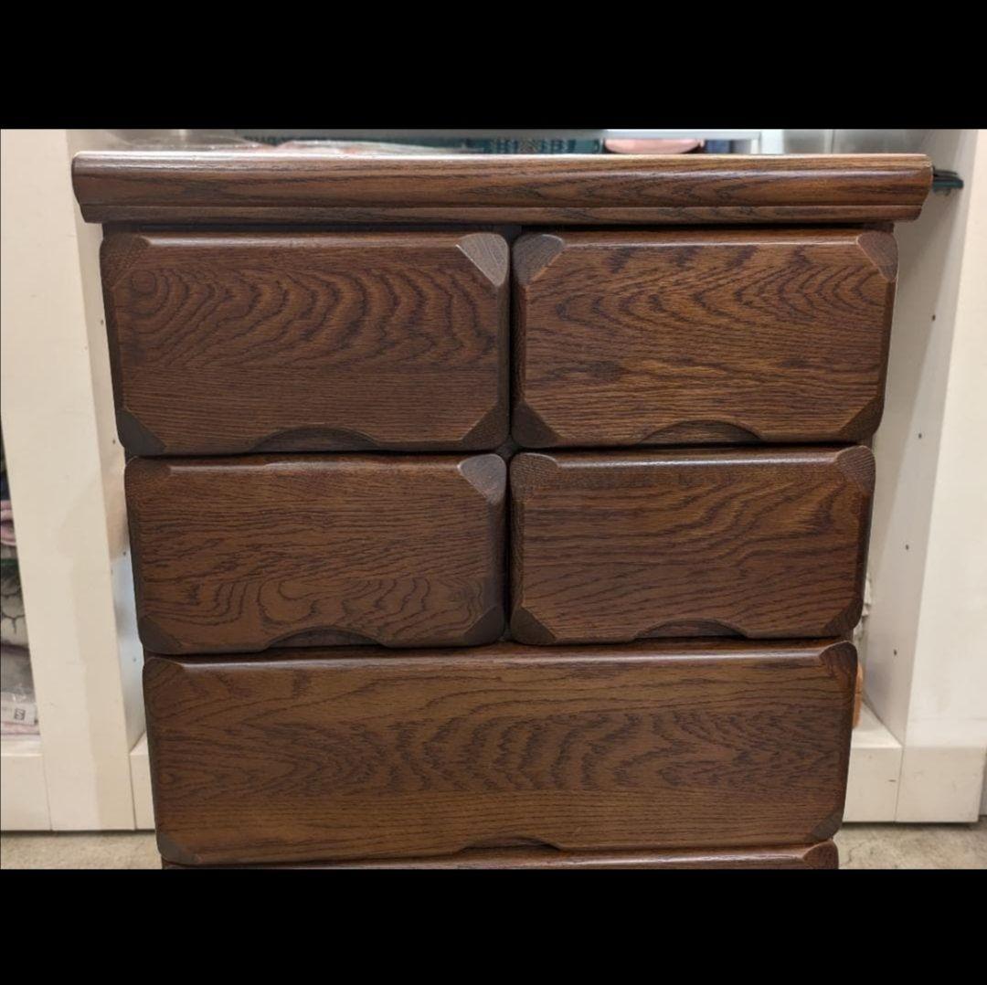 【極美品】 無垢 チェスト マルヨシ 民芸家具 4段6杯 引き出し タンス 収納