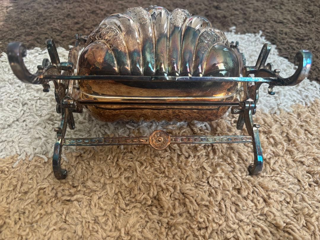 アンティーク◾️シルバープレート製 ◾️シェル型 ◾️ビスケットウォーマー