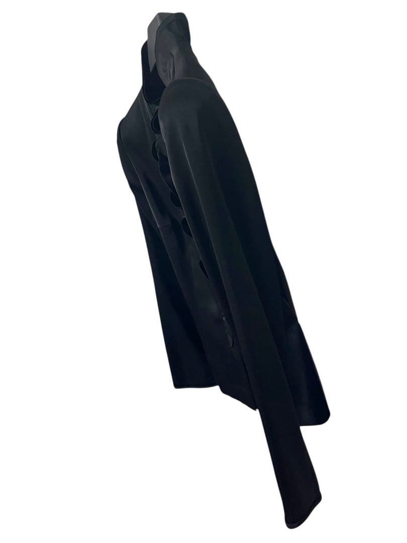 美品　chloe クロエ　フリルスダンドカラーブラウス　ブラック　サイズM