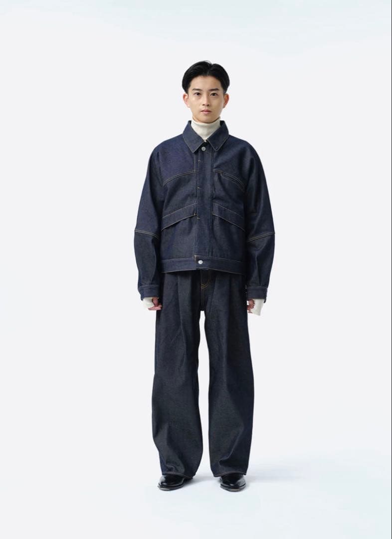 SUBLATIONS 2TUCK WIDE DENIM PANTS 0サイズ