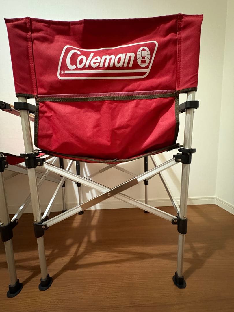コールマン アウトドアチェア 2脚セット レッド 収納袋付き Coleman