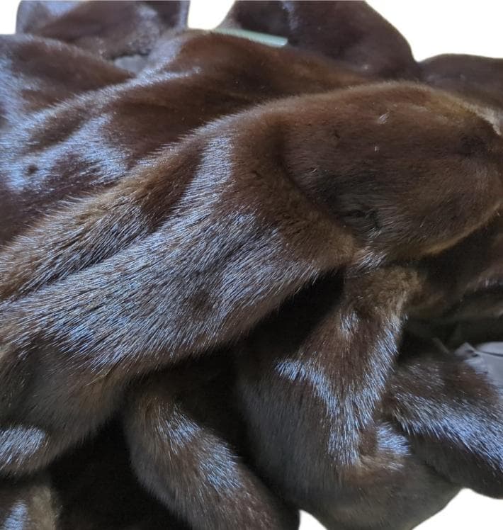 サガミンク SAGA MINK デミバフ ダーク 毛皮 コート リアルファー