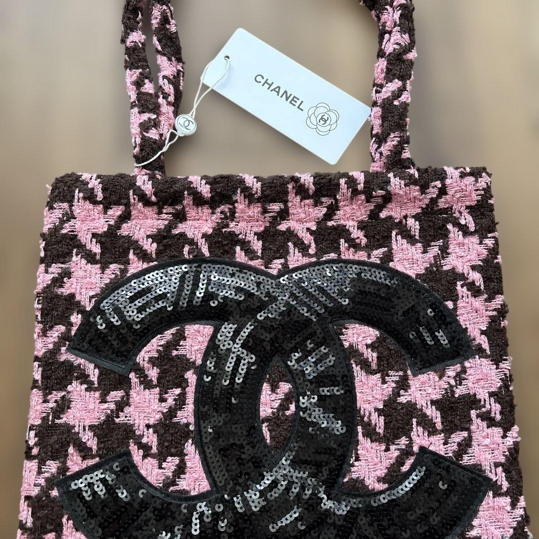 CHANEL ツイードトートバッグ