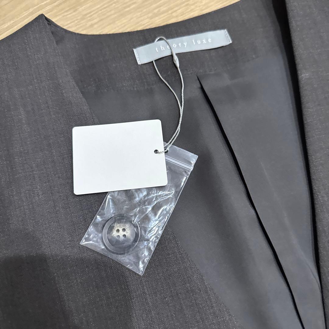 セオリーリュクス　ダークグレー ダブルブレスト ベスト