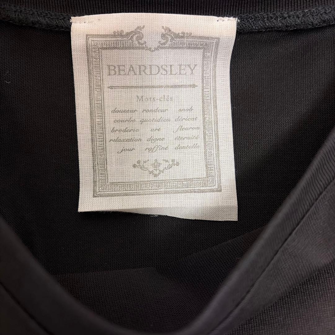 美品 BEARDSLEY ビアズリー チュール 切替カットソー チュニック 黒