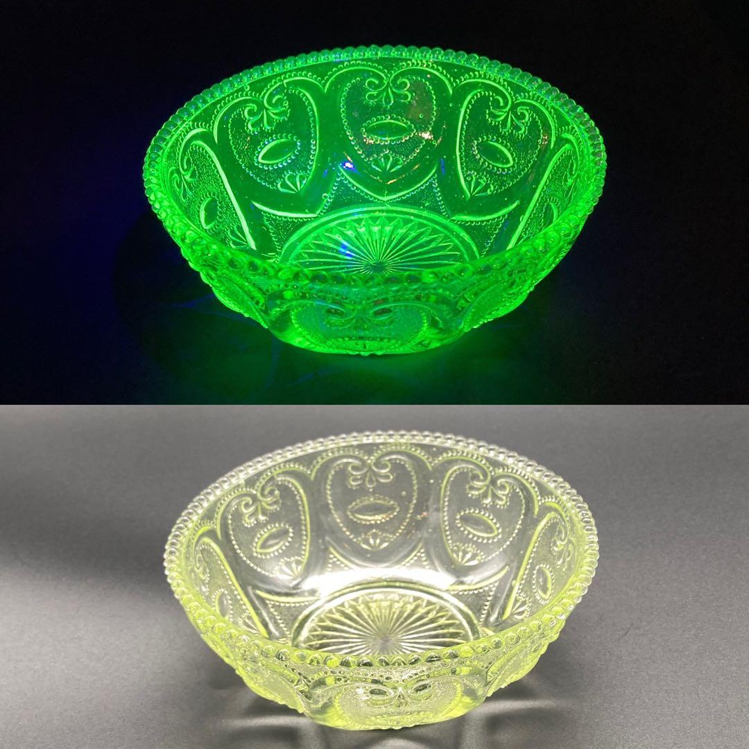 ウランガラス　鉢