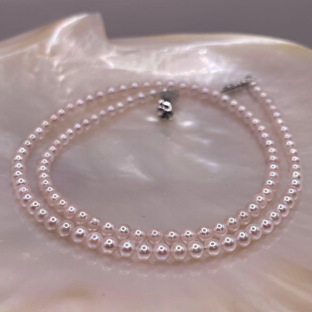 あこや真珠　彩凛珠のテリ　ベビーパール3.5-4㍉　ピンクベビー