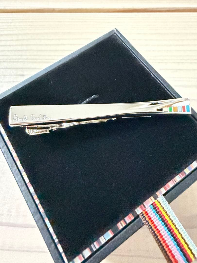 ポールスミス　ネクタイピン　シルバー　Paul Smith マルチストライプ