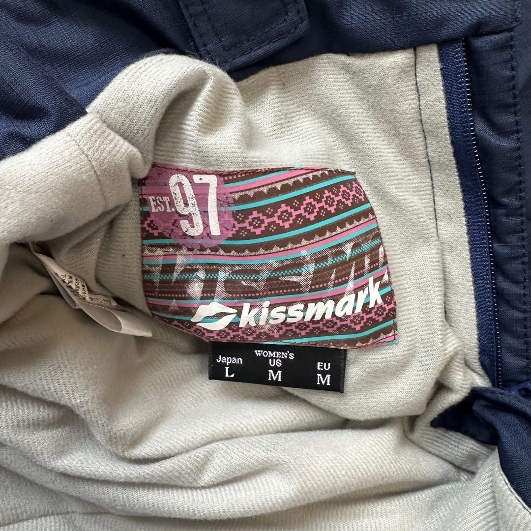 美品☆キスマーク スキー スノーボードウェア 上下 セットアップ レディース L