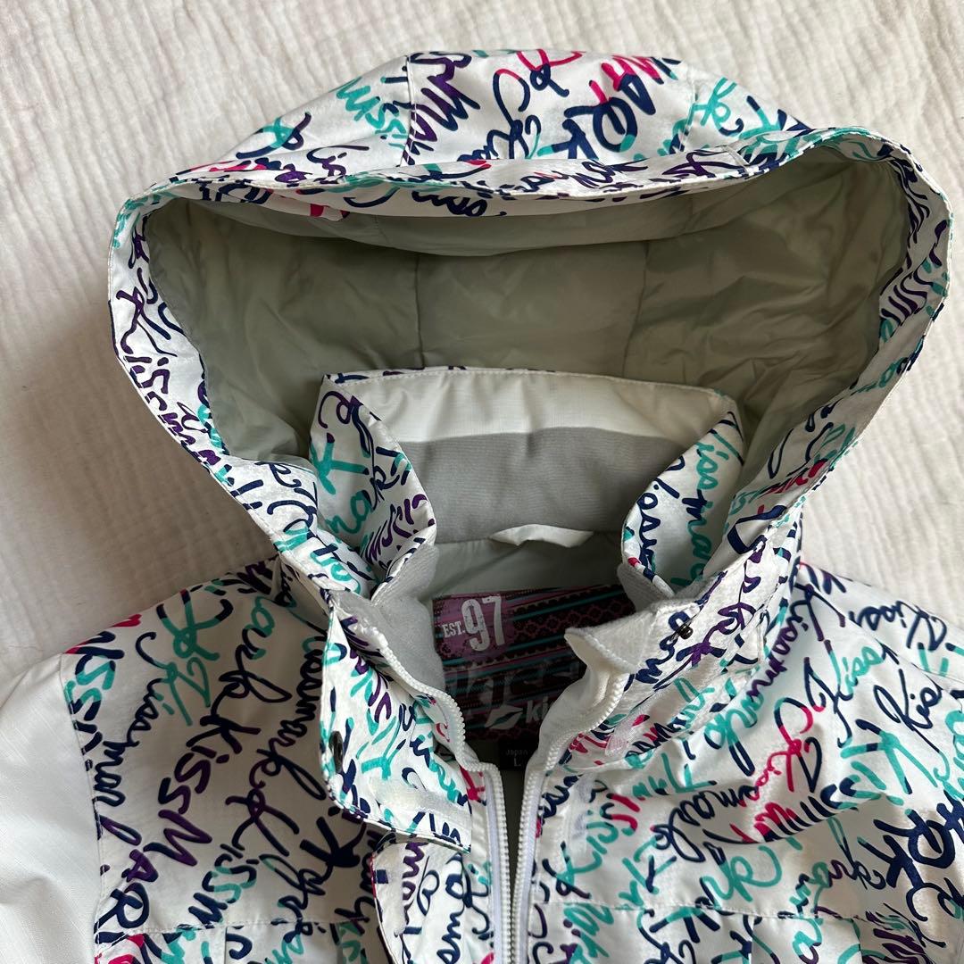 美品☆キスマーク スキー スノーボードウェア 上下 セットアップ レディース L