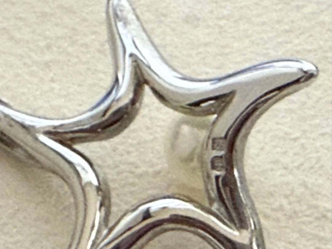 ミキモト シルバー　スター型ベビーパールつき　ネックレス　美品　レア