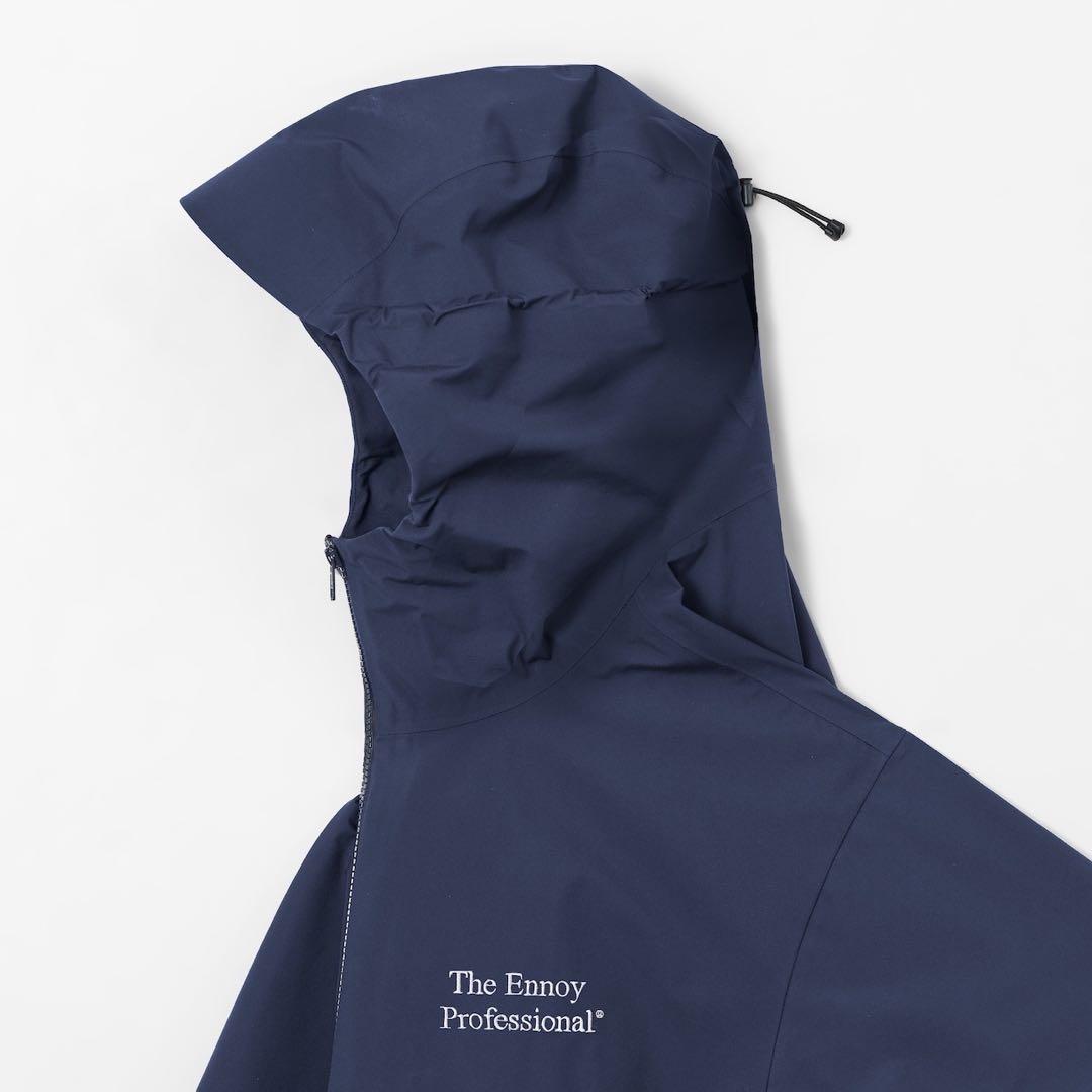 最安値 ENNOY 3LAYER SHELL HOODIE NAVY XL