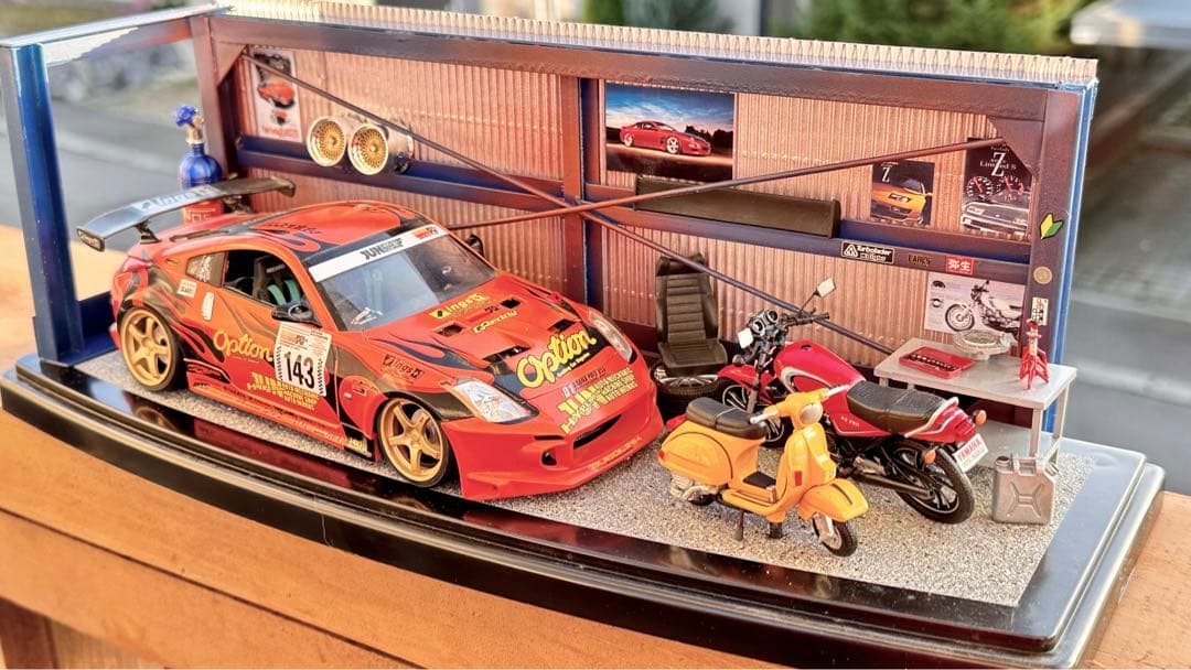 ■クオリティ良いガレージ風のジオラマです■