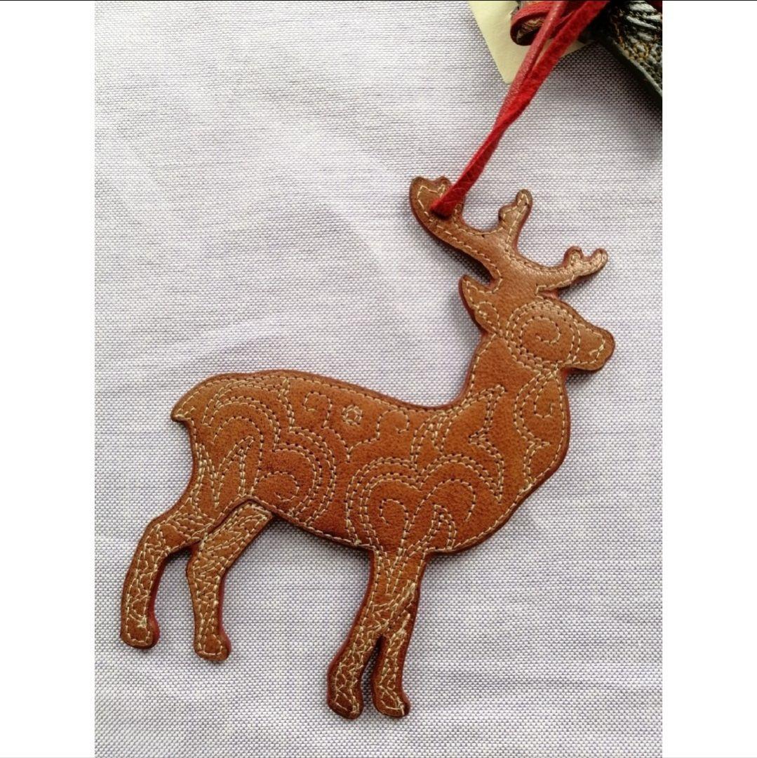 RRL（ダブルアールエル）　レザー製クリスマスオーナメントA