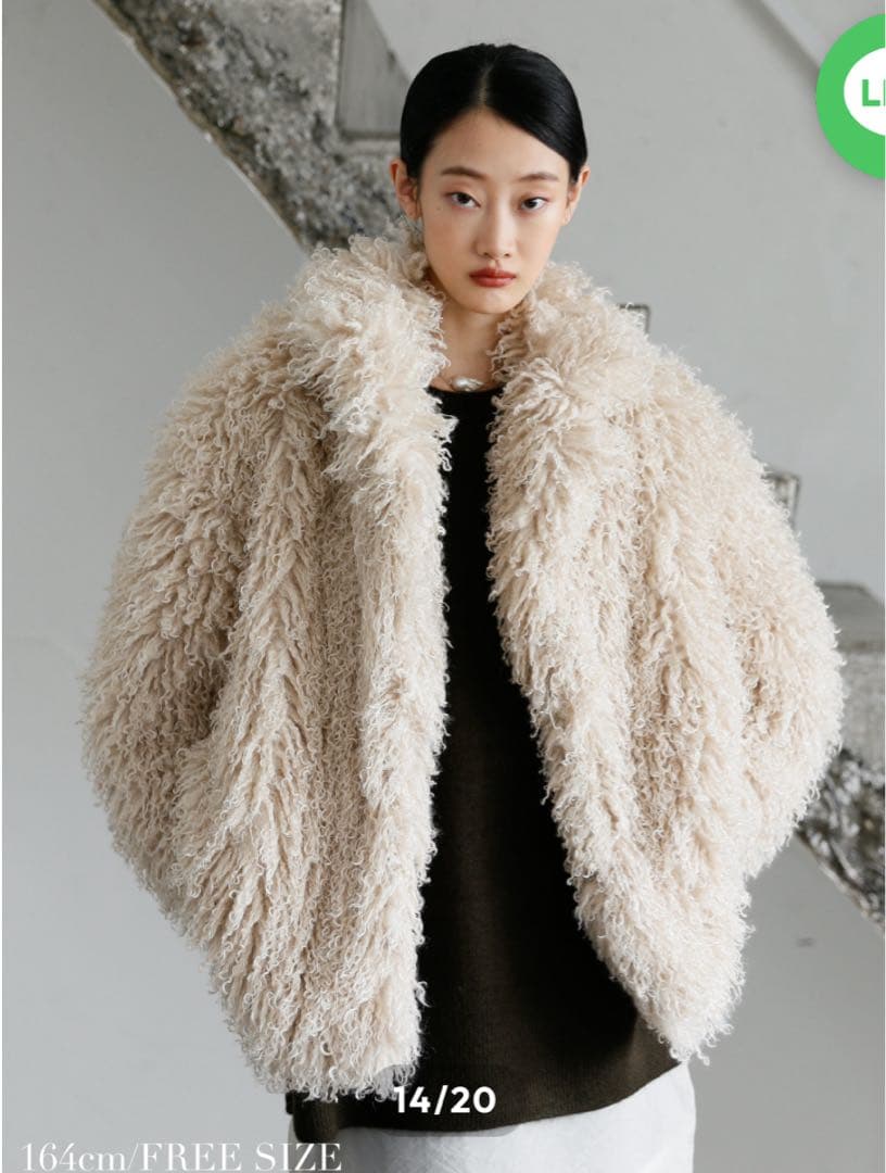 katrin tokyo curly eco furcoat カトリントーキョー