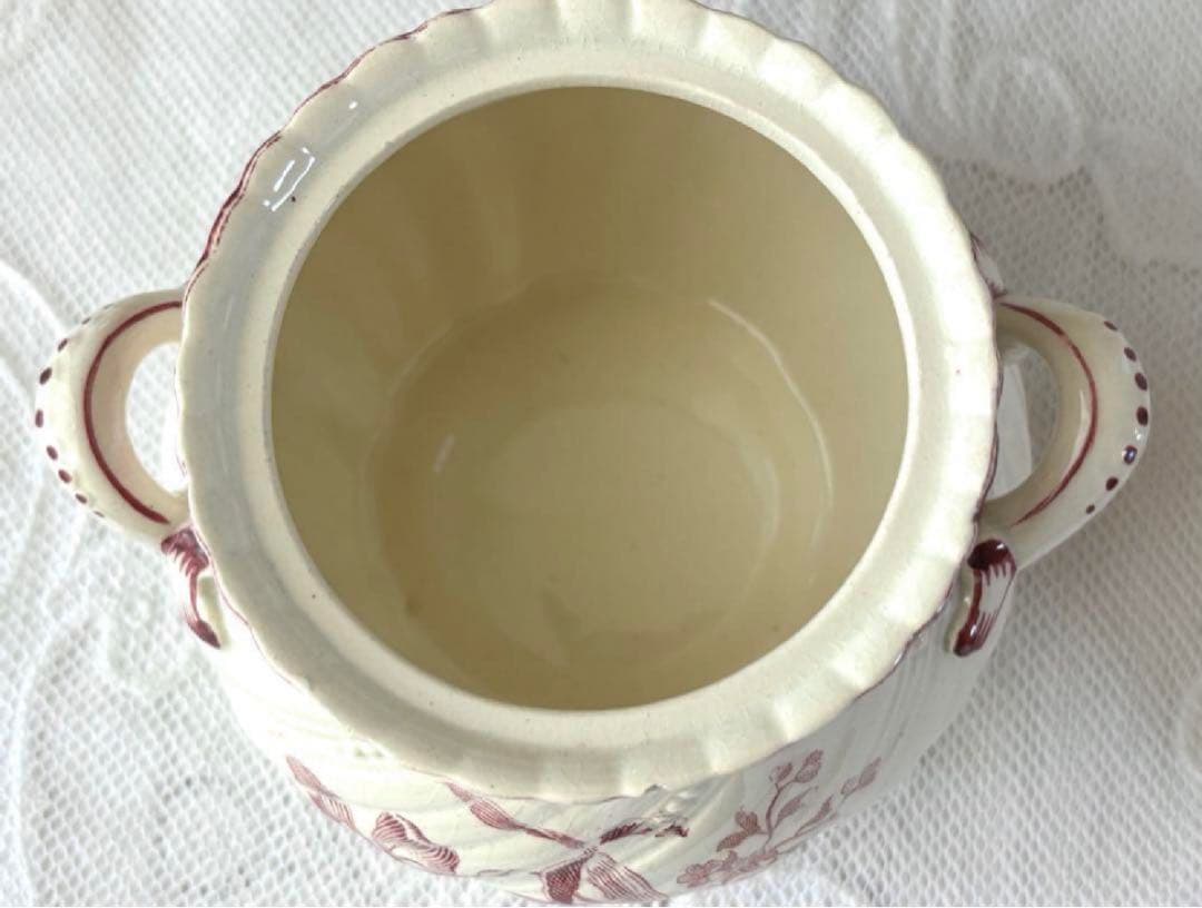 希少　サルグミンヌ シュガーポット シュクリエ 花柄 フランスアンティーク