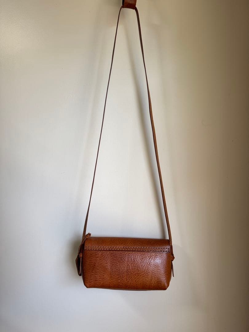 【アナロジコ】　ボタンミニショルダー/マローネ