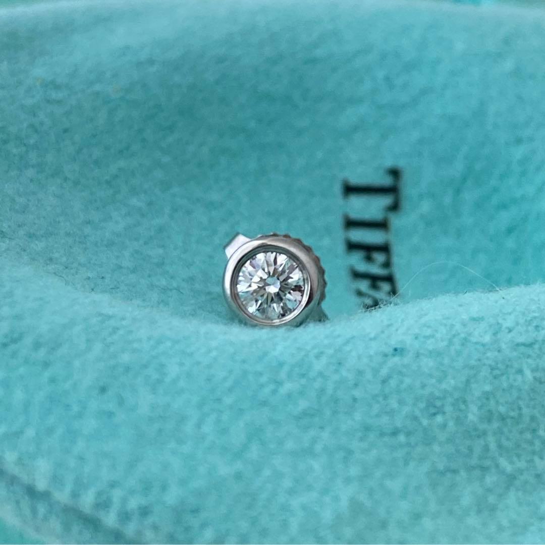 ティファニー Pt950 バイザヤードピアス 約4.8mm 片方のみ プラチナ