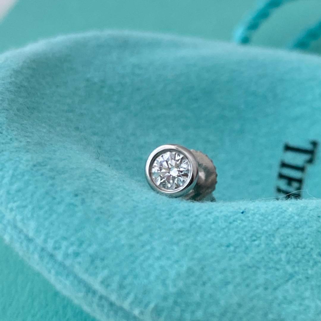 ティファニー Pt950 バイザヤードピアス 約4.8mm 片方のみ プラチナ