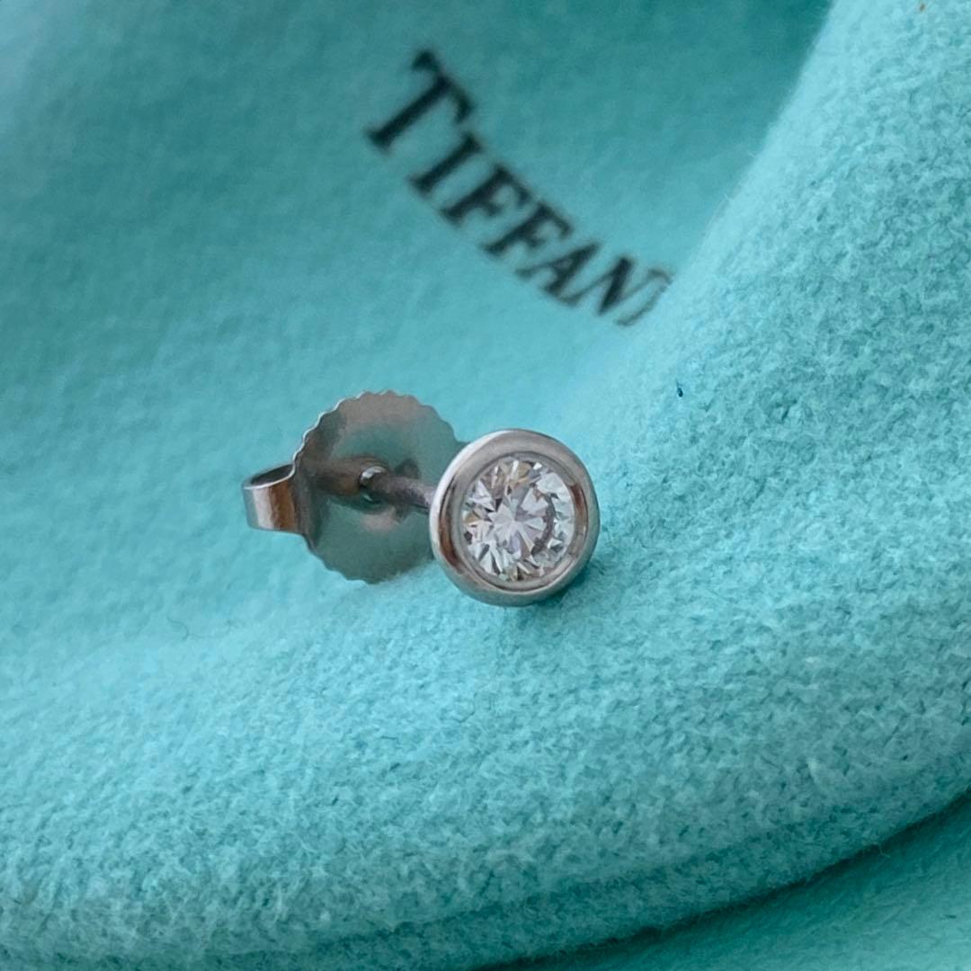 ティファニー Pt950 バイザヤードピアス 約4.8mm 片方のみ プラチナ