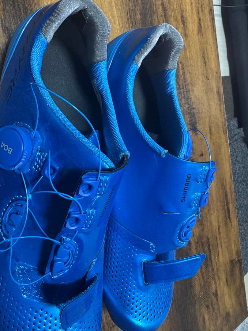 Shimano RC9T BOA ダイヤル ロードバイクシューズ 青